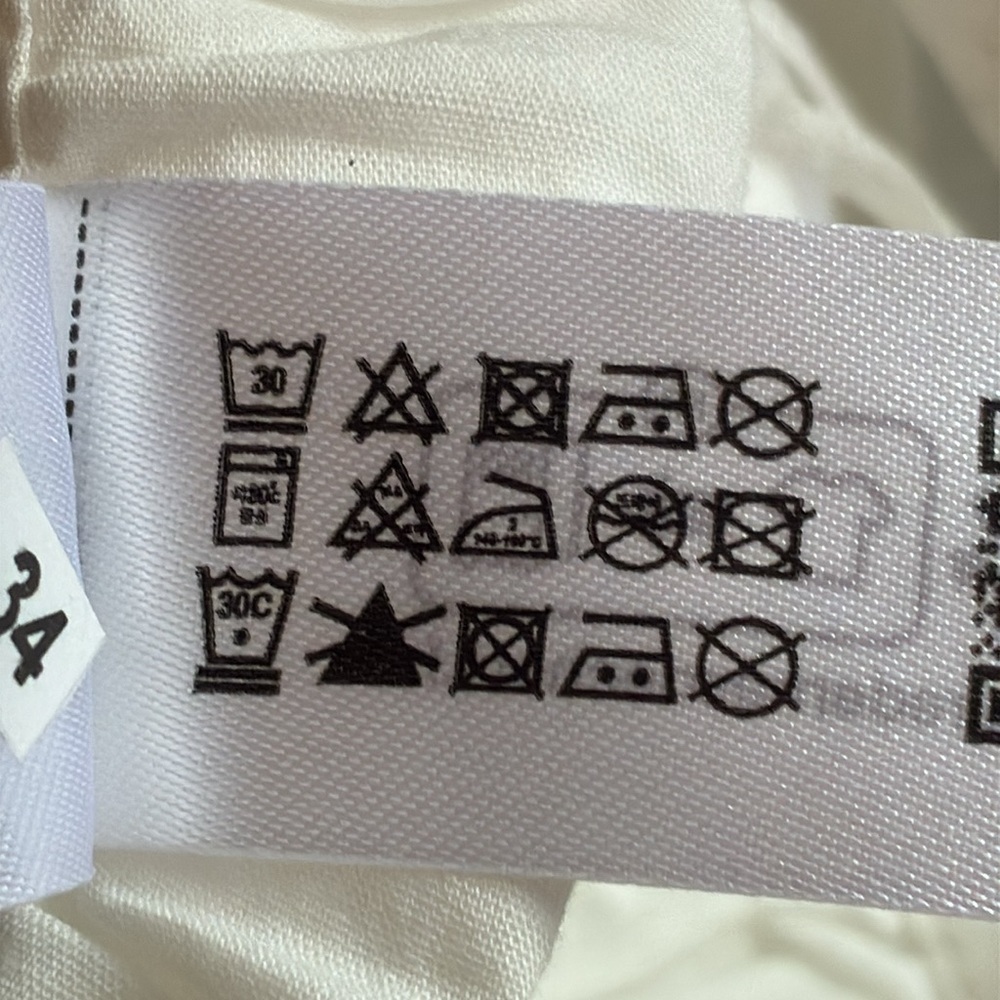 NWOT. Zara ZW Collection White Embroidered Mini Skirt. Size M. - Picture 14 of 14